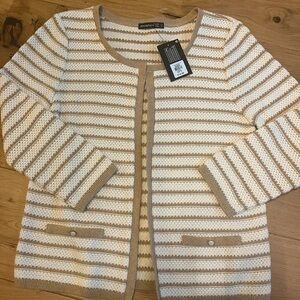 Primark Beige and Cream Knit Cardigan